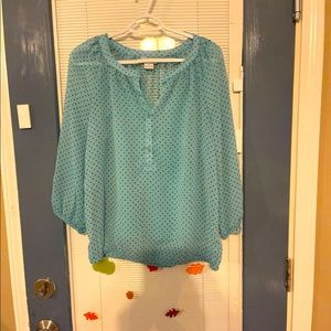 Liz Claiborne Blouse. Worn once. No tags. Smoke free home.